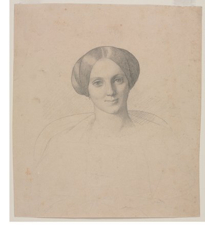 Portret Hoofd van een Vrouw door Jean Leon Gerome
