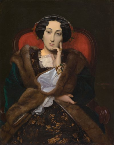 Portret van een Vrouw door Jean Leon Gerome