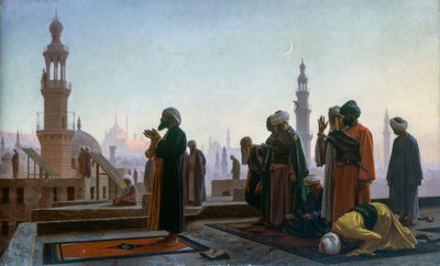 Gebed in Caïro door Jean Leon Gerome