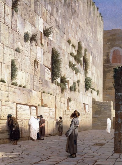 De muur van Salomo, Jeruzalem door Jean Leon Gerome