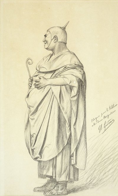 Studie voor de twee auguren door Jean Leon Gerome