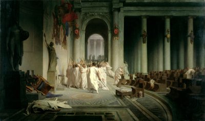 De dood van Caesar door Jean Leon Gerome