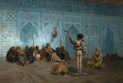 De slangenbezweerder door Jean Leon Gerome