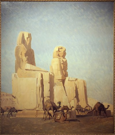 De kolos van Thebe, Memnon en Sesostris door Jean Leon Gerome