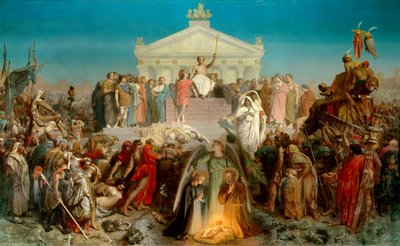 Eeuw van Augustus: geboorte van Onze Heer Jezus Christus door Jean Leon Gerome