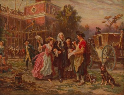 Het bouwen van de wieg van vrijheid door Jean Leon Gerome Ferris