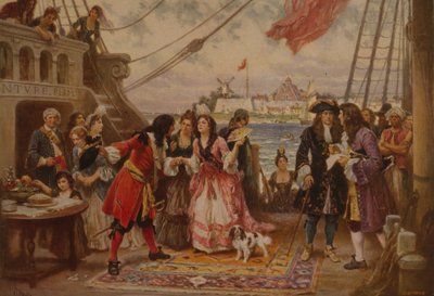 Kapitein Kidd in de haven van New York door Jean Leon Gerome Ferris