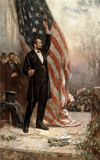 President Abraham Lincoln door Jean Leon Gerome Ferris