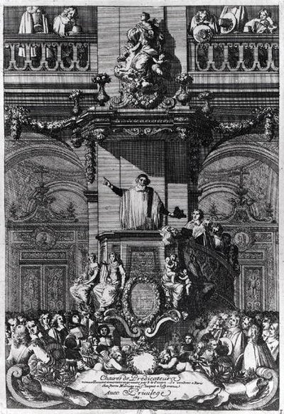 Een Prediker, 1659 door Jean Lepautre