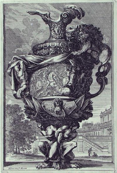 Tuinbeeldhouwwerk, gepubliceerd ca. 1670 (gravure) door Jean Lepautre
