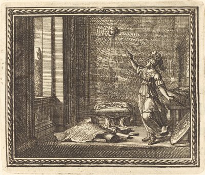 Minerva Verandert Arachne in een Spin door Jean Lepautre