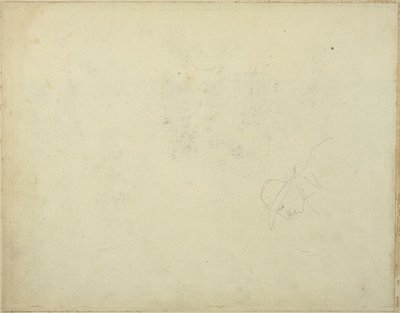 Karikatuur van een man met een breedgerande hoed door Jean Louis André Théodore Géricault