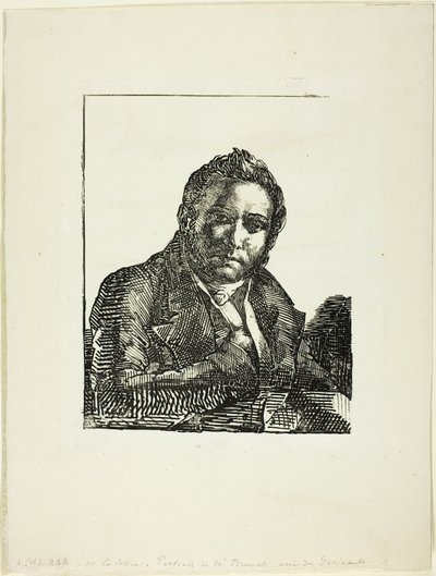 Portret van Auguste Brunet door Jean Louis André Théodore Géricault
