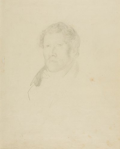 Portret van een man door Jean Louis André Théodore Géricault