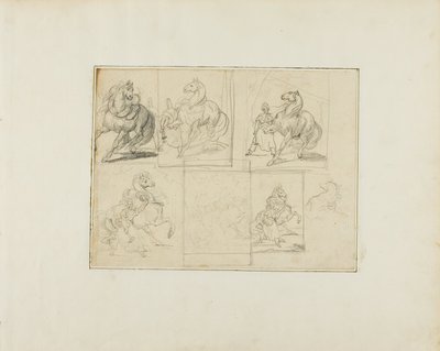 Studies door Jean Louis André Théodore Géricault