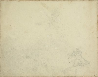 Studie van knielende figuur door Jean Louis André Théodore Géricault