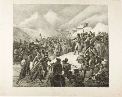 De passage van de Sint-Bernardusberg door Jean Louis André Théodore Géricault
