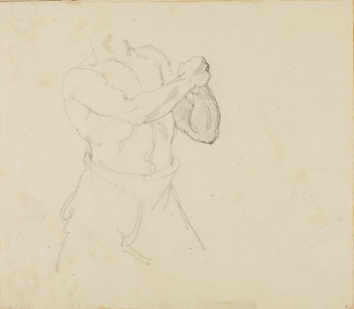 Torso van een bokser door Jean Louis André Théodore Géricault