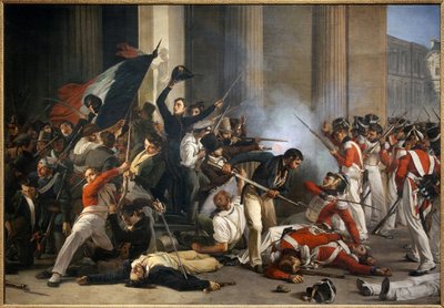 Verovering van het Louvre op 29 juli door Jean Louis Bezard