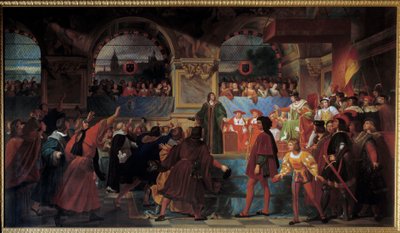 Koning Lodewijk XII uitgeroepen tot vader van het volk op de Staten-Generaal van Tours op 14 mei 1506. Deze titel wordt hem gegeven omdat hij de belasting voor de gewone mensen verlaagde door Jean Louis Bezard