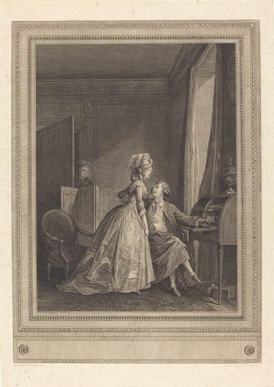 De Verleidelijke Aanbiedingen door Jean Louis Delignon after Nicolas Lavreince