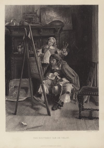 De broers Van de Velde door Jean Louis Ernest (after) Meissonier