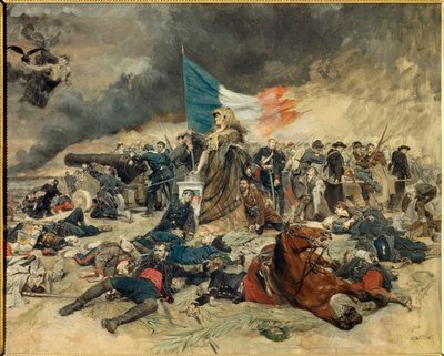 Het Beleg van Parijs (1870-1871), allegorie door Jean Louis Ernest Meissonier