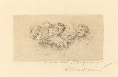 Les Amateurs door Jean Louis Ernest Meissonier