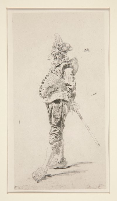 Polichinelle door Jean Louis Ernest Meissonier
