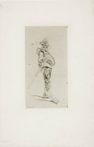 Punchinello door Jean Louis Ernest Meissonier