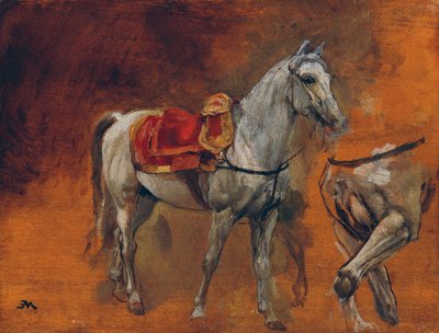 Studies van een schimmel door Jean Louis Ernest Meissonier