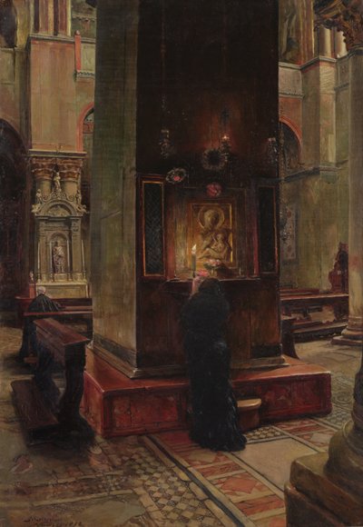 De Madonna del Bacio bij San Marco, Venetië, 1882 door Jean Louis Ernest Meissonier
