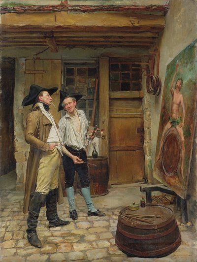 De uithangbordenschilder, 1872 door Jean Louis Ernest Meissonier