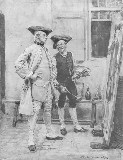 De uithangbordenschilder door Jean Louis Ernest Meissonier