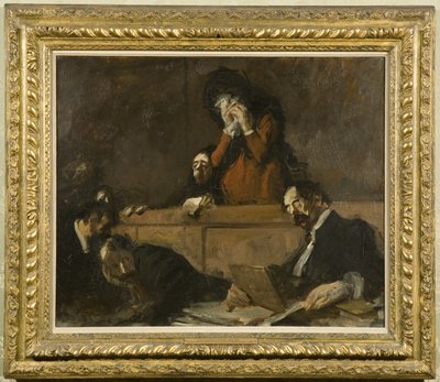 Een rechtszaak (Scenes des Tribunaux) 1909 door Jean Louis Forain