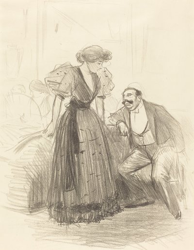 Op een Avondfeest door Jean Louis Forain