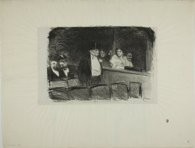 In het Theater door Jean Louis Forain
