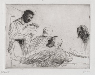 Voor de maaltijd in Emmaüs door Jean Louis Forain