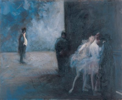 Achter de schermen - Symfonie in Blauw door Jean Louis Forain
