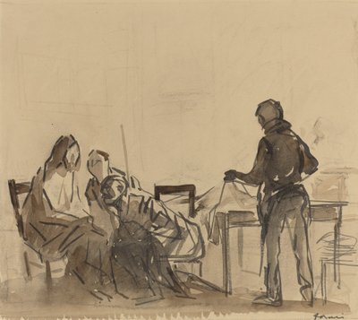 Voor de maaltijd in Emmaüs door Jean Louis Forain