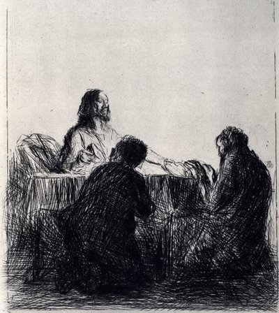 Het breken van het brood, 1925 door Jean Louis Forain