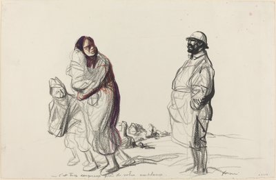 Het is te gevaarlijk bij uw ambulance door Jean Louis Forain
