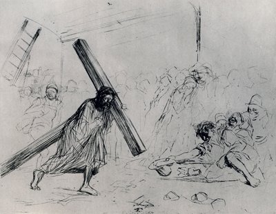 Christus draagt het kruis door Jean Louis Forain