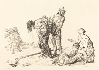 Christus wordt van zijn kleren ontdaan door Jean Louis Forain