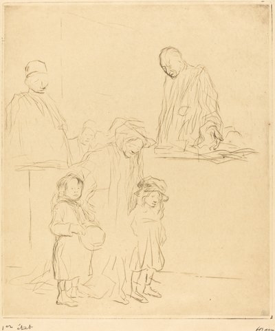 Na de hoorzitting (eerste plaat) door Jean Louis Forain