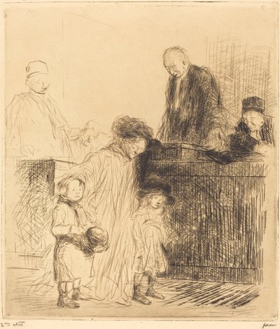 Na de hoorzitting (eerste plaat) door Jean Louis Forain