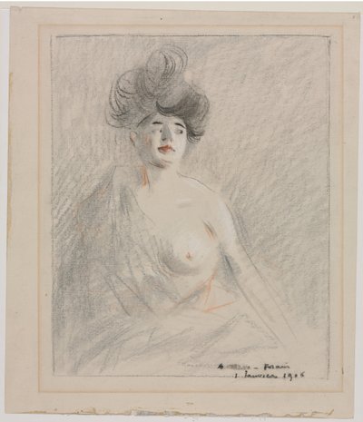 Courtisane (recto) door Jean Louis Forain