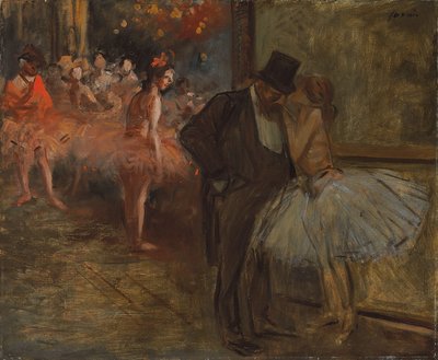 Danseres en Abonne, bij de Opera door Jean Louis Forain
