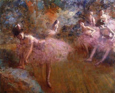 Dansers in Roze door Jean Louis Forain