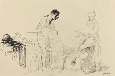 Ontslagen uit militaire dienst, ca. 1914-1919 door Jean Louis Forain